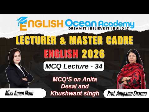 Lecturer / Master Cadre English Preparation | MCQ Lec 34 | English Master Cadre #englishoceanacademy