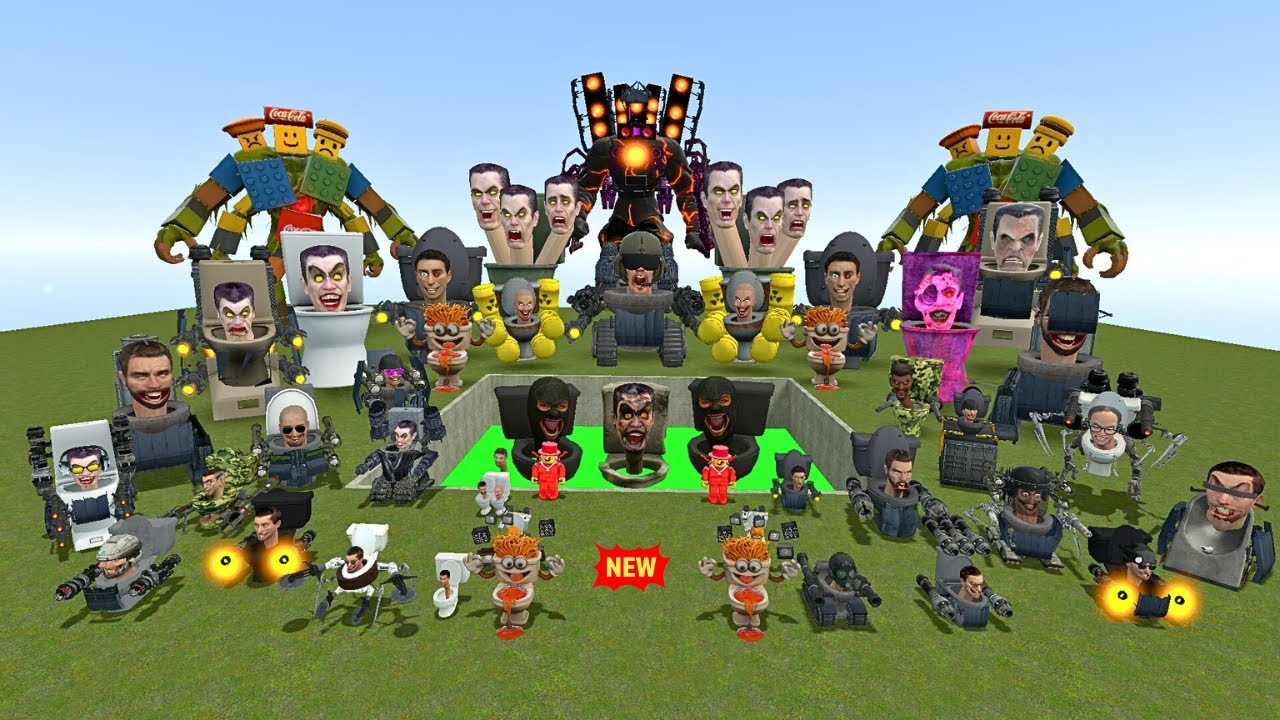 Spartan Kicking Skibidi Toilet Gman 4K into the Lava Pit |in Garry's Mod.