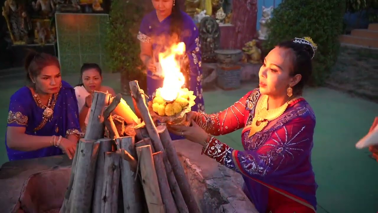 EP.6 อารยธรรมขอมโบราณ บูชาเทพเจ้าฮินดู อารตีไฟภาคค่ำ วัดแขกอำเภอคง 🕉️🕉️🕉️