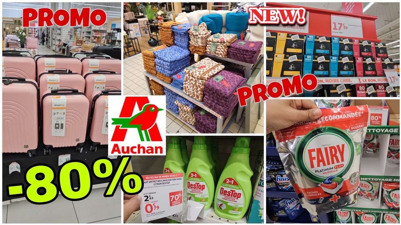 🔥AUCHAN PROMO DE FOLIES-80% 5 mars 2026 #promo #auchan #promoauchan 