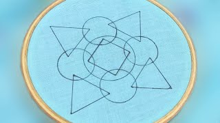 New Geometric Embroidery Design | Hand Embroidery Work screenshot 3