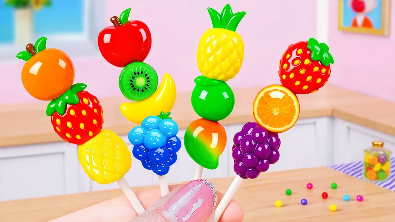 Mini Gelatina Arcoíris Decorada 🌈🍬 How To Make Rainbow Jelly ASMR Relajante