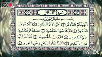 #سورة التكاثر  بصوت ماهر المعيقلي#اللهم اجعل القرآن ربيع قلوبنا ونور صدورنا@