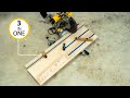 3 in 1 miter saw station (must have WOODWORKING jig)  DIY Creators