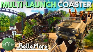 I Built a Multi Launch Family Coaster in My MEGA PARK | Belleflore Ep. 10 | Planet Coaster 2