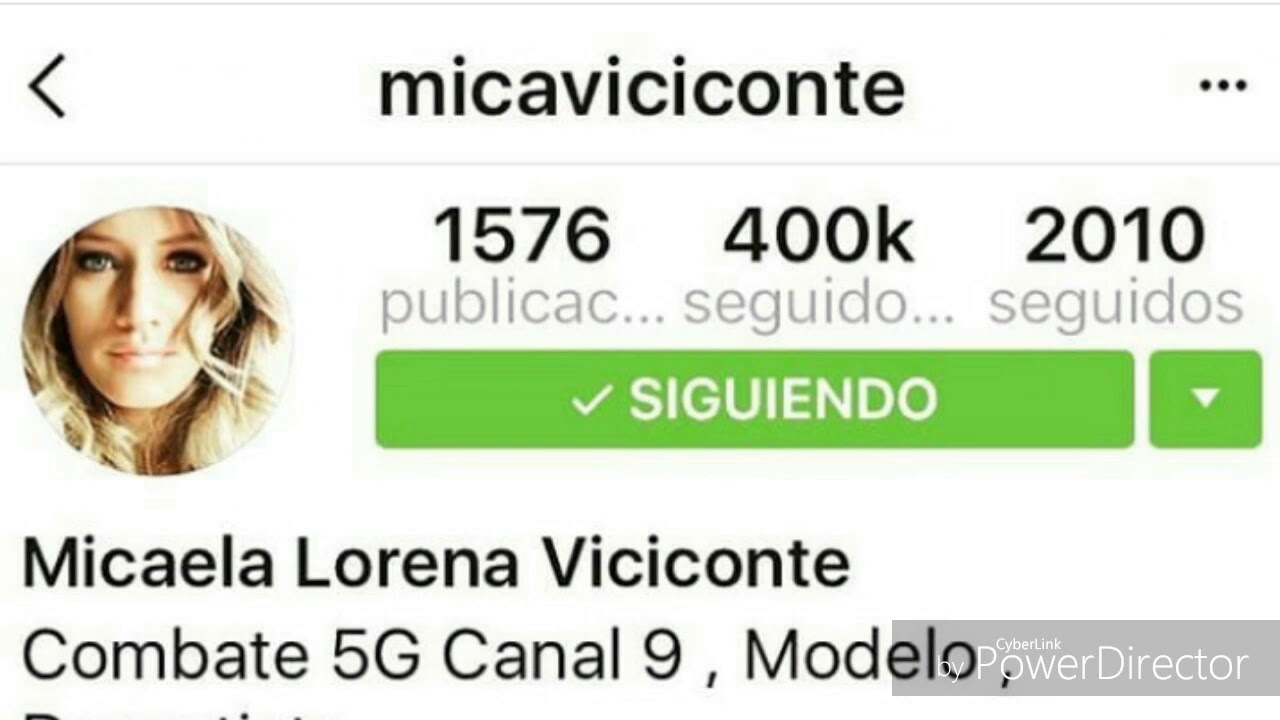 1 MILLÓN en instagram Mica Viciconte