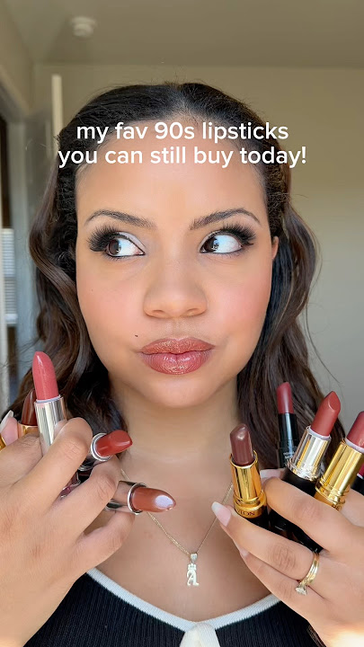 Wearing my fave 90s shades! Which one’s your fave?#90sLipstick #90sMakeup #revlonlipstick