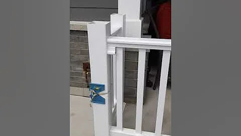 Installing Vinyl Railing on Concrete Pt:20