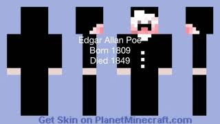 Edgar Allan Poe Minecraft Skin