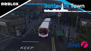ROBLOX, Bathwick Town, Route 1 Bus (Full Route on a First Wright Eclipse Fusion)