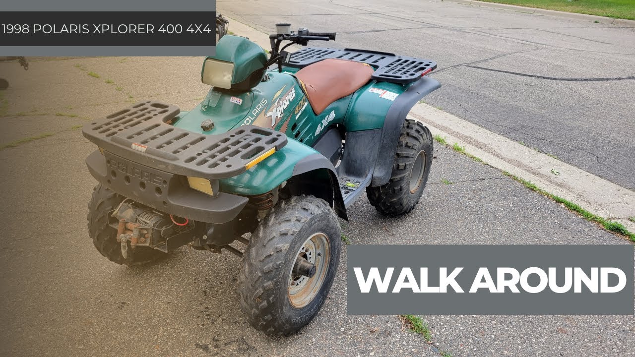 1998 POLARIS XPLORER 400 4X4 WALK AROUND BEFORE PART OUT YouTube