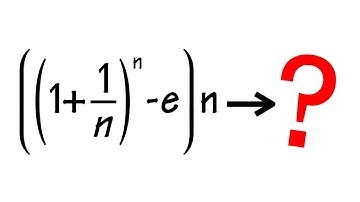 Limit of ((1+1/n)^n-e)n as n approaches infinity