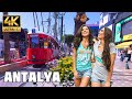 Antalya Beautiful City Walking Tour Turkey 4K🇹🇷