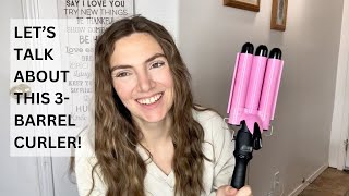 Learn How to Curl Like a Pro Effortless Waves with the Aleath 3 Barrel Curling Iron Hair Crimper