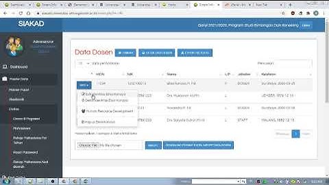 Entri Data Dosen dan Mahasiswa SIAKAD OUGP