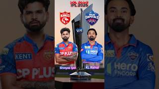 Punjab kings vs Delhi capitals ipl 2026 comparison. #ipl2026 #pbks