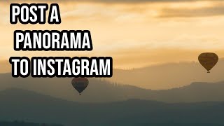 Panoramas on instagram  (Seamless Multi-Posts) using Photoshop