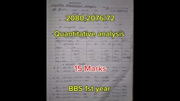 Quantitative analysis BBS 1st year,2080,2076/72 all solution #EMV#EPPI#EVPI and payoff table,stata