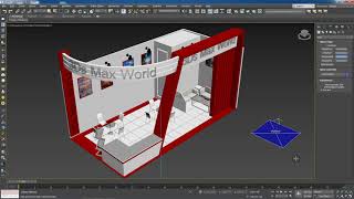 3Ds Max Tutorial (Hindi) [Stall Modeling Design Vray Render + Photoshop (Part 14)]