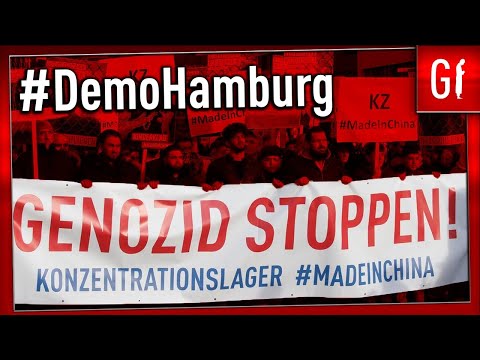 DEMONSTRATION ✊ Uiguren in Hamburg ca 7000 Teilnehmer ?