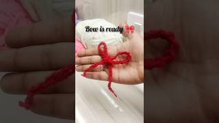 CROCHET BOW tutorial on my channel 🧶 #begginers #handmade #diy