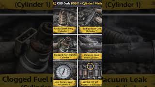 OBD code 301 cause and symptoms #P0301 #P0302