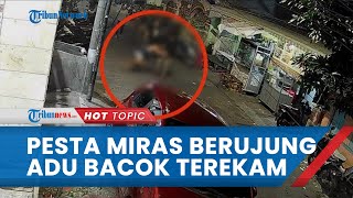 Detik-detik Aksi Pembacokan di Cilincing Terekam CCTV, Beradu Pakai Celurit seusai Pesta Miras