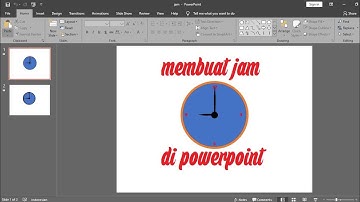 cara membuat animasi dengan powerpoint - jam bergerak
