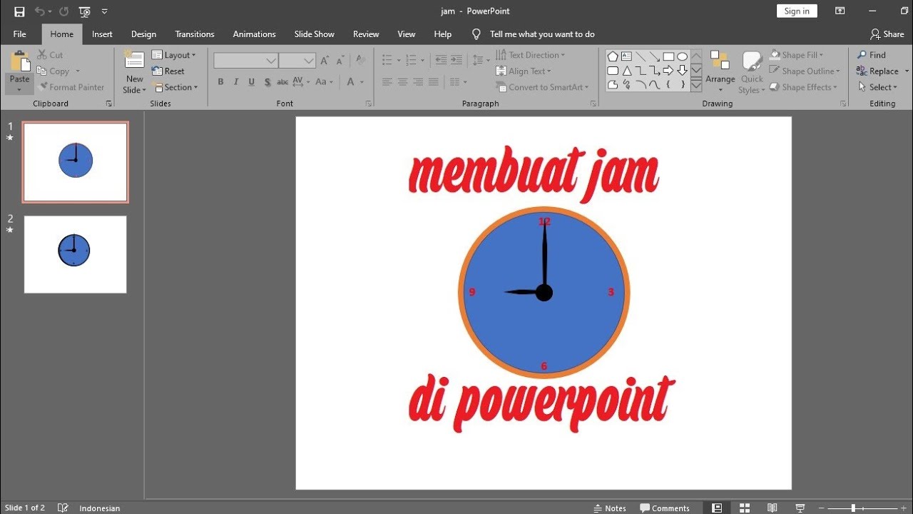  animasi  power  point  jam bergerak  YouTube