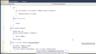 Learn ASP.NET, C# and Visual Studio 2010 Expert Skills Lesson 2-1: Use the Tuple class