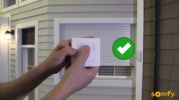 Somfy powered rolling shutter altus RTS limit setting using a smoove switch