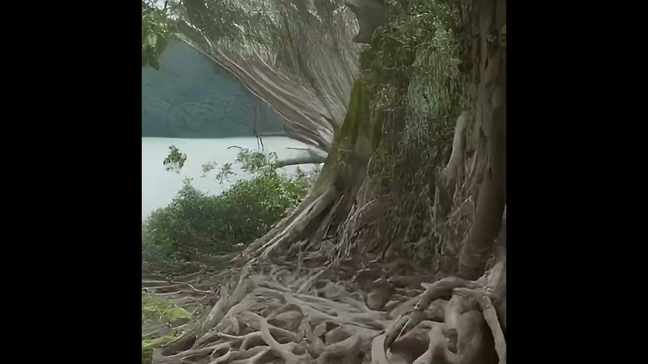 Hyper-Realistic Saltwater Mountain Lake: Enchanting Tropical Paradise 🌊🏔️
