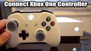 How To Connect Xbox One Controller To Xbox One Xbox Controller Sync Pairing Tutorial