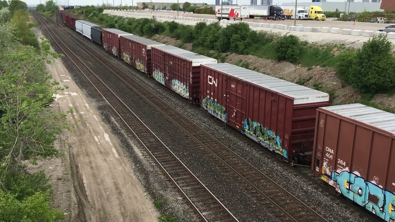 CN 306 ES44AC 3887 Departs MacMillan Yard On York Subdivision In Vaughan For Kingston Subdivision