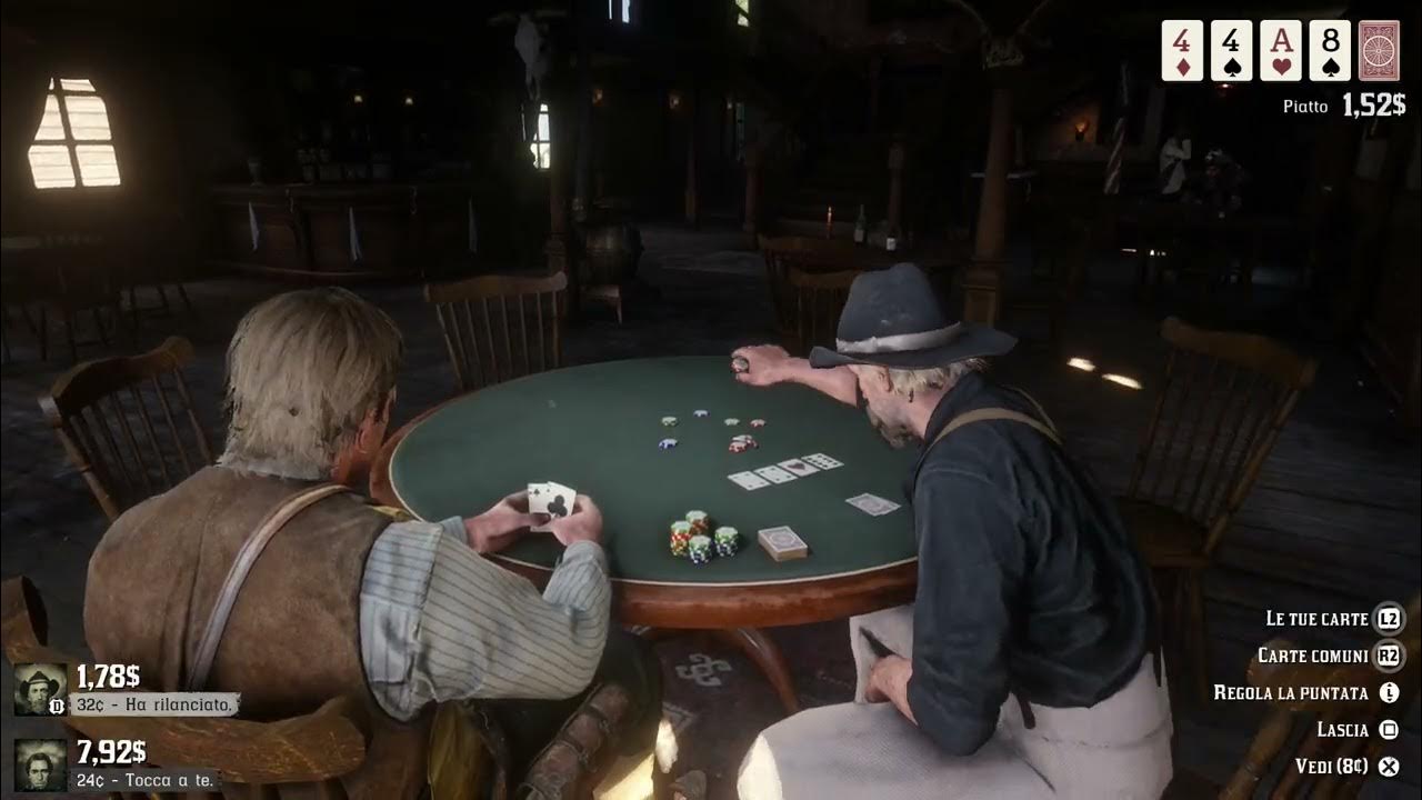 RDR2 Poker Full House Game Winning Hand in Valentine YouTube