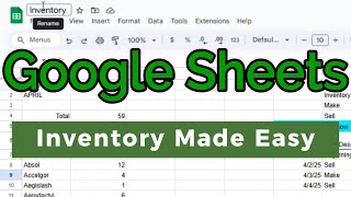 The EASIEST Inventory System for Your Small Content Business (DIY Google Sheet Setup)
