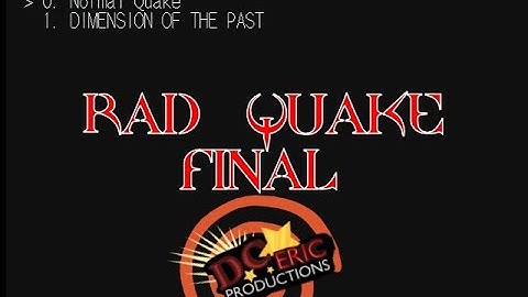 RAD QUAKE FINAL (DREAMCAST)