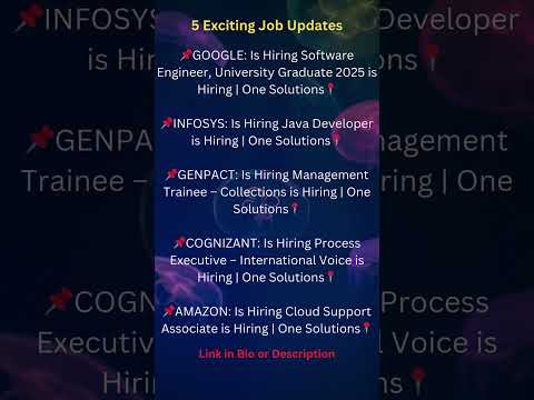 5 Exciting Job