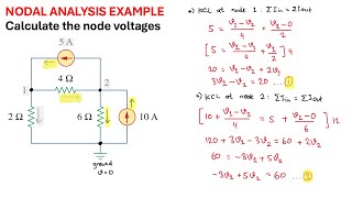 Celebrity Nodal Analysis from Start to Finish | Calculate the node voltages in the circuit shown in Fig. 3.3a Profile