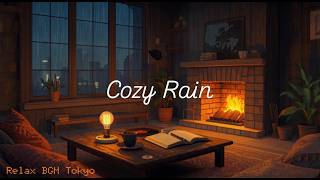 Cozy Rain 🌧🔥 Piano &amp; Fireplace | Relaxing Focus / Study BGM