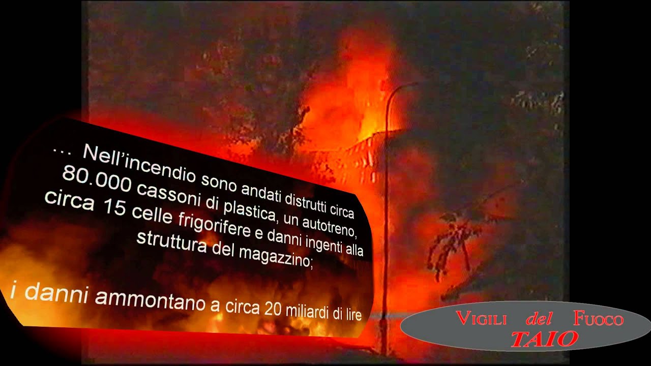 Incendio del magazzino COCEA di Taio
