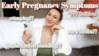 How I Knew I Was Pregnant! | IVF Embryo Transfer 2 Week Wait Symptoms | IVF Pregnancy Success