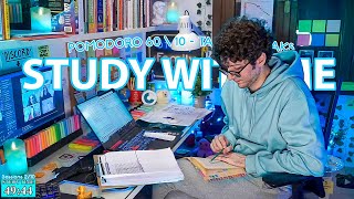 STUDY WITH ME LIVE POMODORO | 12 HOURS STUDY CHALLENGE ✨ Harvard Student, Relaxing Rain Sounds