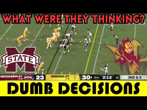 Dumb Decisions: The DUMBEST Clock Management of Week 2 | Mississippi State vs. Arizona State (2024)