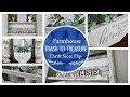 Farmhouse Trash to Treasure | Thrift Store Finds + Makeover