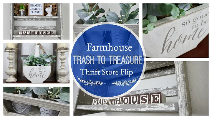 Farmhouse Trash to Treasure | Thrift Store Finds + Makeover