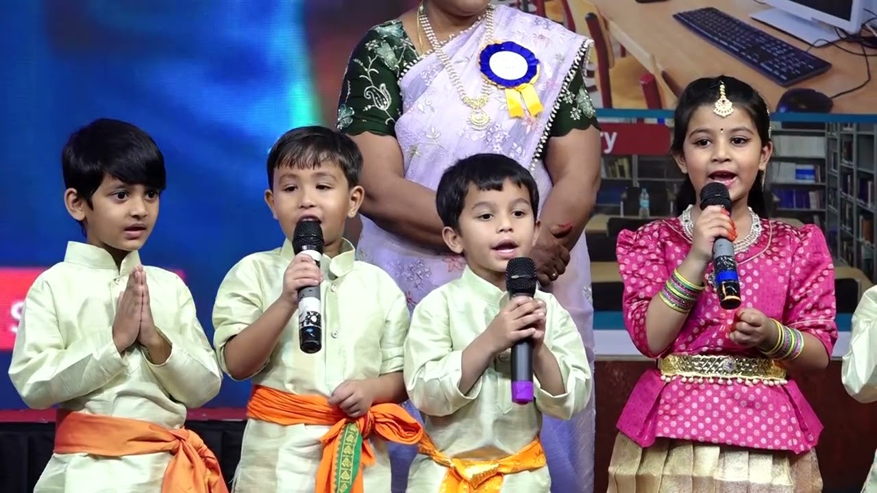 Jai Krishna! 🌟 UKG kids mesmerize with 'Krishnashtakam' 🙏✨
