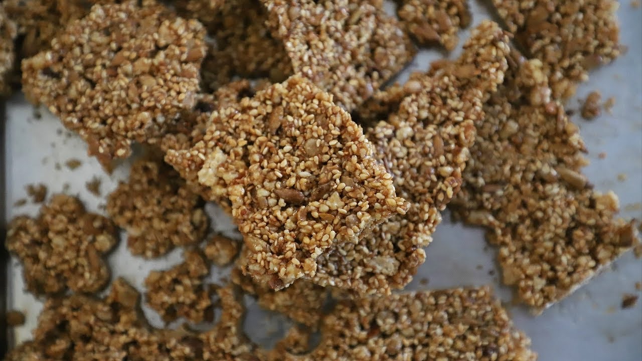 Sesame Sunflower Seeds Brittle Gozinaki Heghineh Cooking Show YouTube