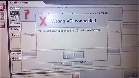 Wrong VCI connected! Help to identify the problem.
