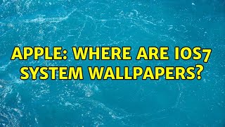 Apple: Where are iOS7 system wallpapers? screenshot 4